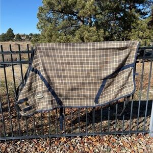 Brown Plaid Horse Blanket